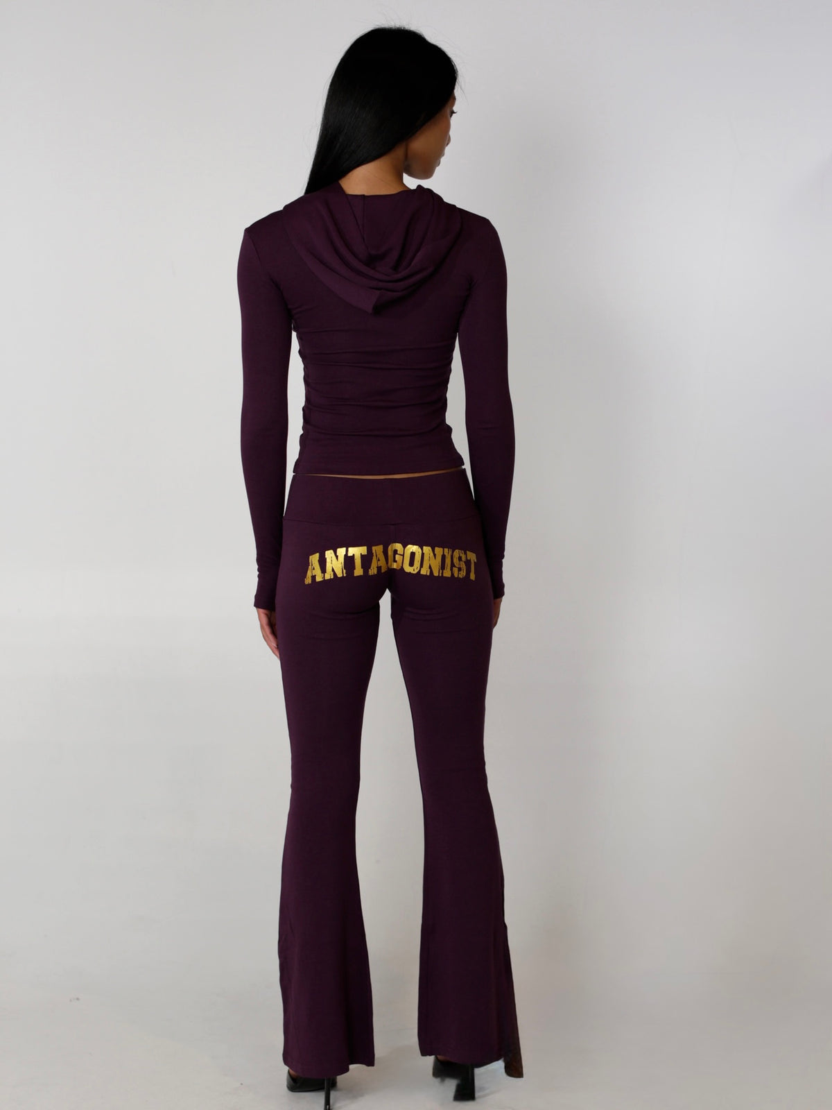 Plum Butter Flare Pants