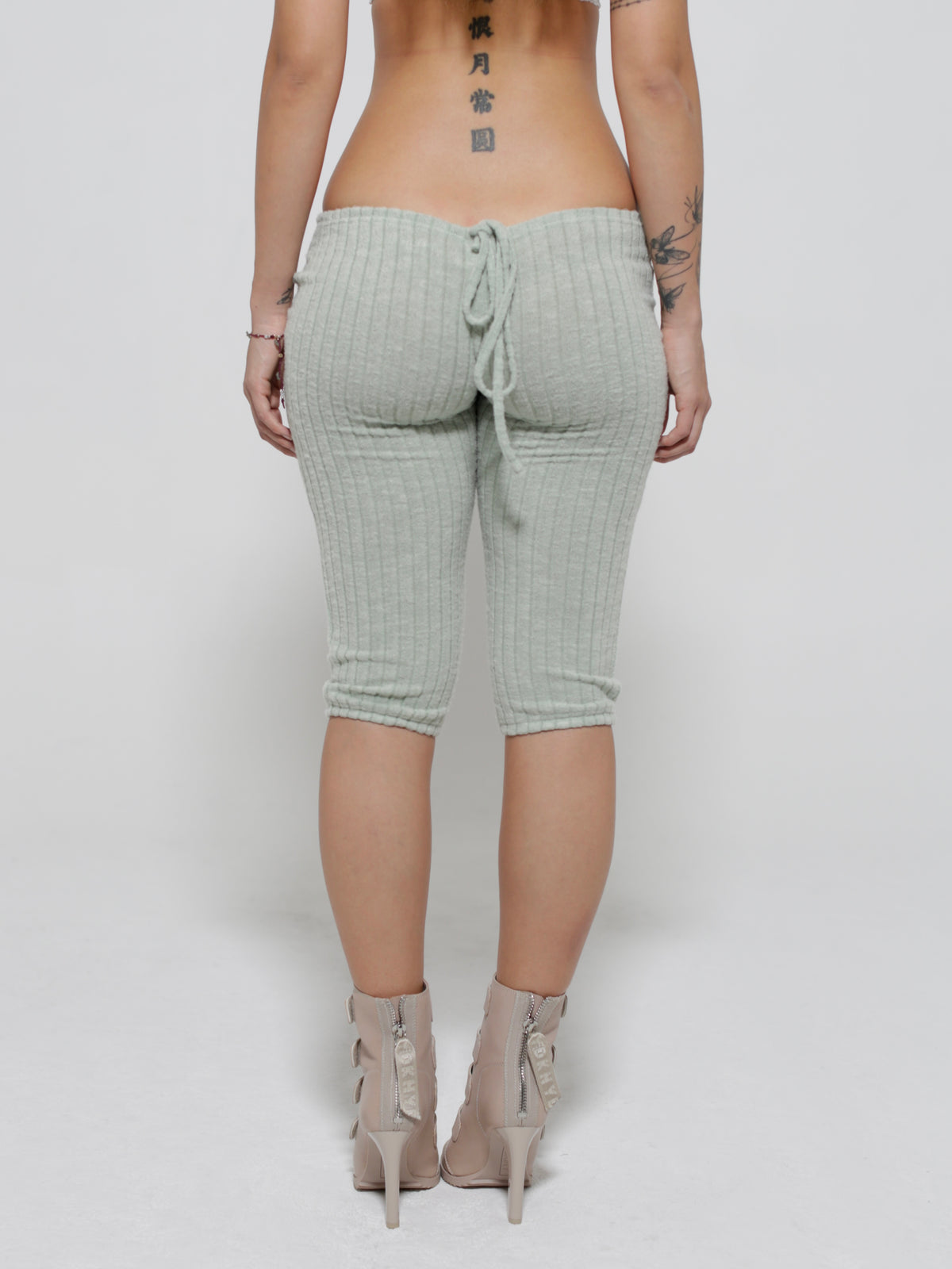 Sage V-Waist Tie Capris