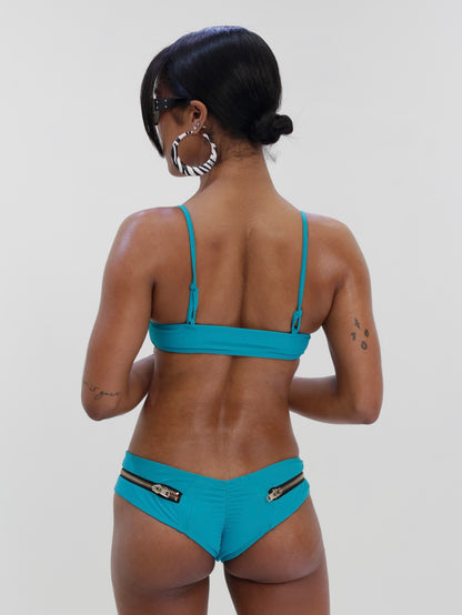 Zipper Bikini Bottoms