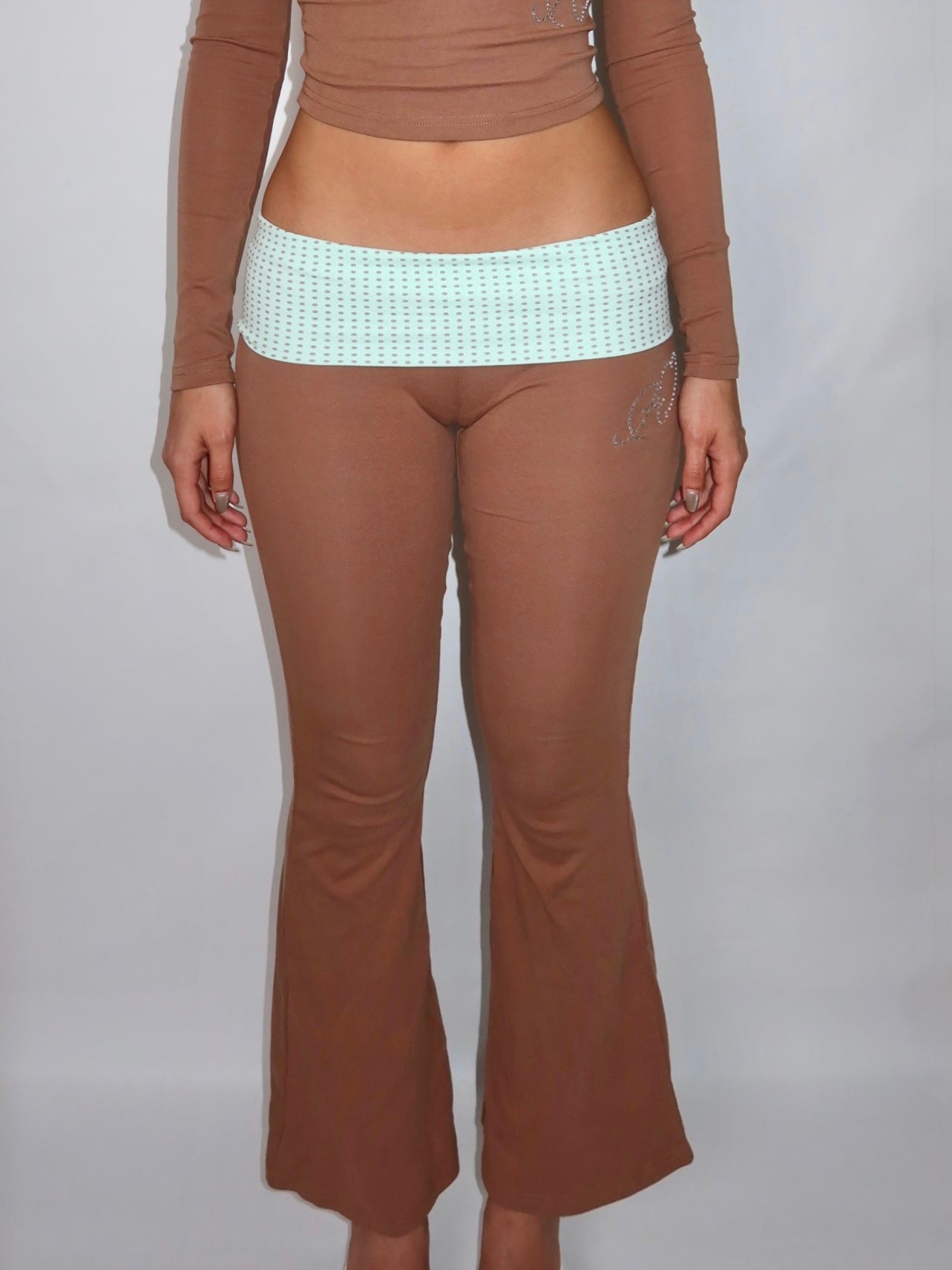 Mint Chip Foldover Legging