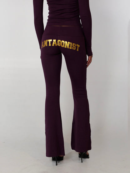 Plum Butter Flare Pants