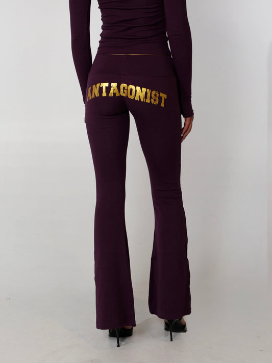 Plum Butter Flare Pants