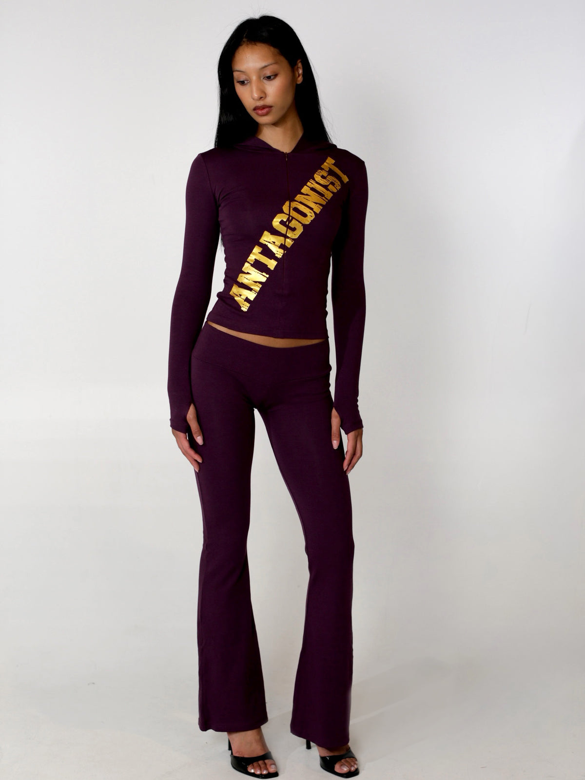 Plum Butter Half Zip Hoodie