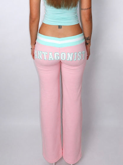 Varsity Low-Rise Sweatpant - Cotton Candy