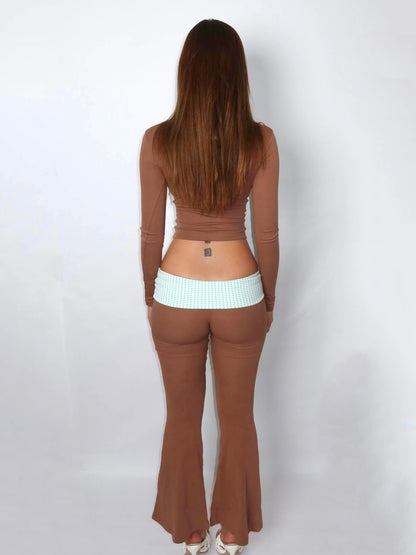 Mint Chip Foldover Legging