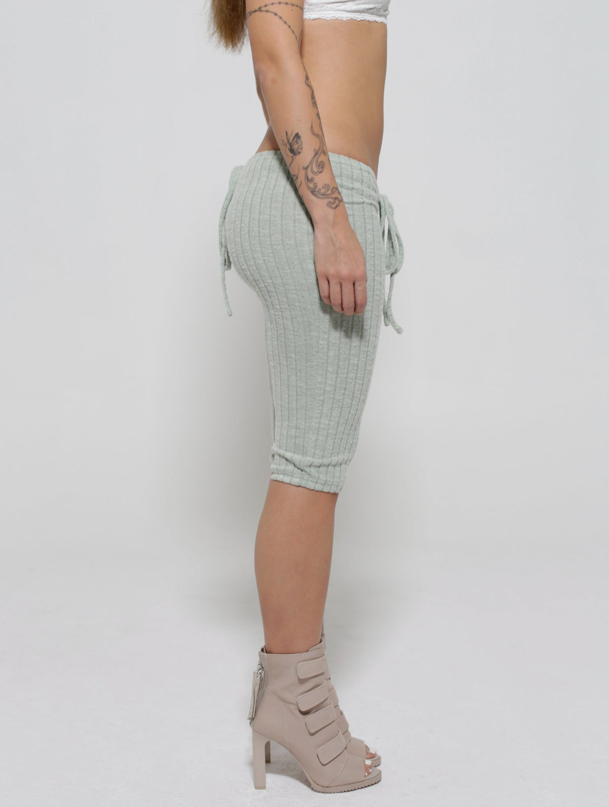 Sage V-Waist Tie Capris